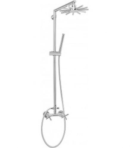 Colonne de douche Epire mélangeur de douceh, douchette, tête de douche, chromé