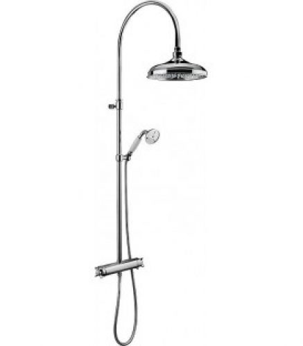 Colonne de douche Esme avec douchette et mitigeur thermostatique, chromé