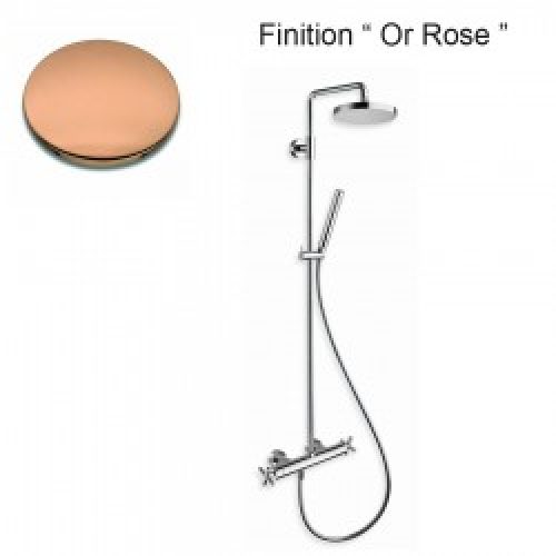 COLONNE DE DOUCHE EXECUTIVE THERMOSTATIQUE COMPLETE OR ROSE – CRISTINA ONDYNA EV45746