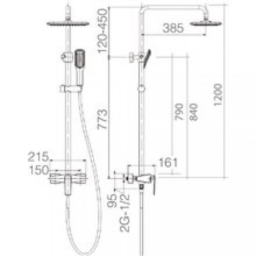 Colonne de douche Imex Ecosse