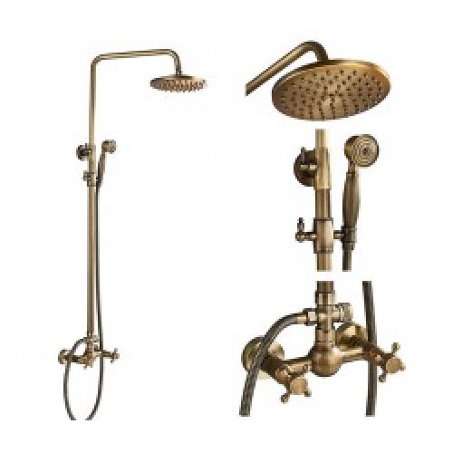 Colonne de douche mélangeur système de douche finition bronze