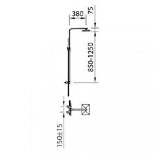 Colonne de douche thermostatique Nine Xtreme