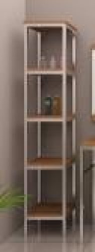 Colonne de salle de bain Loft teck et inox