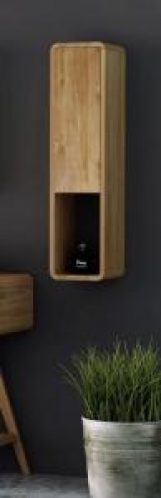 Colonne de salle de bain murale ENDOUME en teck Hauteur 100 cm