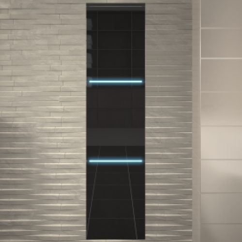 Colonne de salle de bains 30 cm- LED – 3 portes – différentes finitions