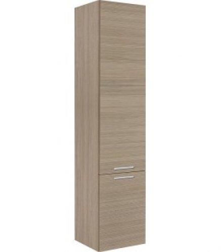 Colonne MBK 2 portes melèze marron clair, butée à droite 350x1625x370mm