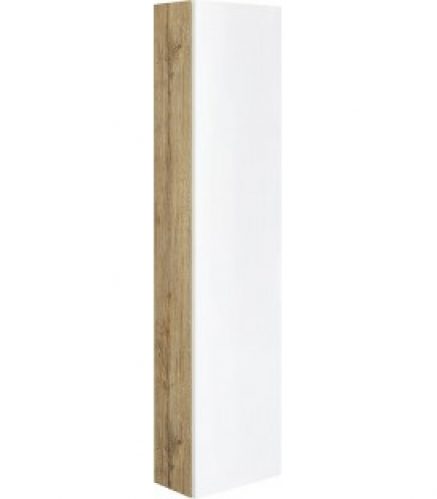 Colonne série MAF 1 porte blanc mat/ Asteiche réversible 350x1500x208mm