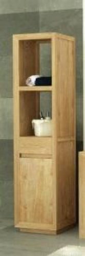 Colonne étagère de salle de bains GROIX 1 en teck