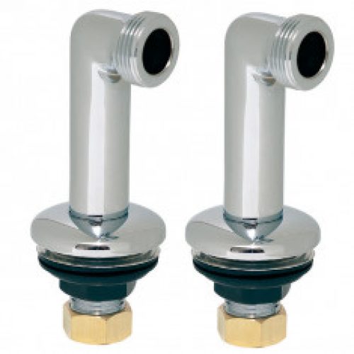 Colonnette avec rosace Mâle 1/2″ Mâle 1/2″ Hauteur 70mm