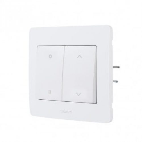 Commande volet roulant encastrée complète – blanc – Diam2