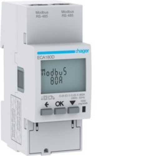 COMPTEUR MONO 80A AGARDIO MID – GESTION DU BATIMENT  HAGER ECA180D