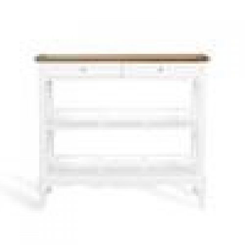 Console ERNEST en acajou, bois / blanc