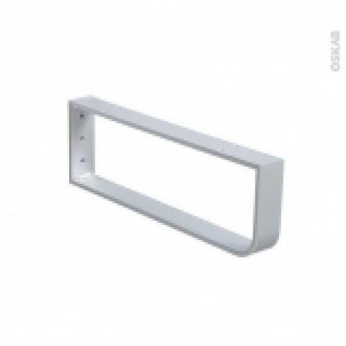 Console Porte Serviettes Murale Gris Aluminium L45 X H15 Cm Hakeo