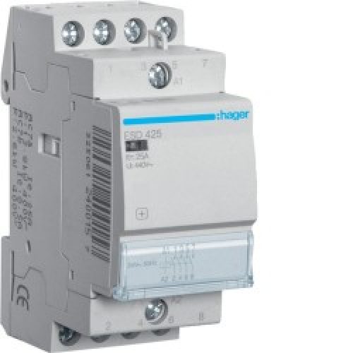 Contact 25A, 4F, 24V – AUTOMATISMES  HAGER ESD425