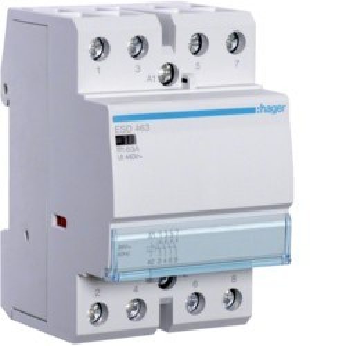 Contact 63A, 4F, 24V – AUTOMATISMES  HAGER ESD463