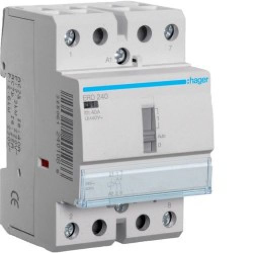 Contact cde manu 40A, 2F, 24V – AUTOMATISMES  HAGER ERD240