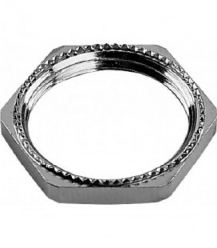 Contre-ecrou metrique lation nickele, nervuré, M32 emballage 20 pieces