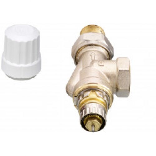 Corps de robinet RA-IN à Kv réglable, 1/2″ (15/21) équerre inversée