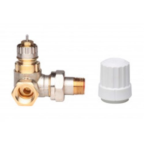 Corps de robinet RA-IN à Kv réglable, 3/8″ (12/17) angle à gauche du radiat