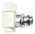 Corps Thermostatique Blanc Equerre Femelle 15/21