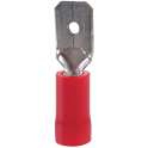 Cosse PVC rouge plate mâle isolé – Klauke