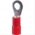 Cosse à sertir pré-isolée PVC rouge anneau section 0,5 à 1,5mm² Ø4,2mm vendu par 100