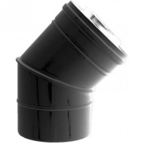 Coude à 45° pour poêle à granulés étanche Bioten – diamètre 80×125