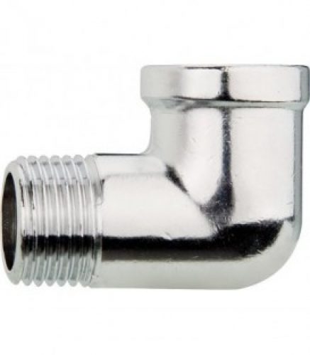 Coude 90° (fem/male) laiton chromé 3/8&Prime;