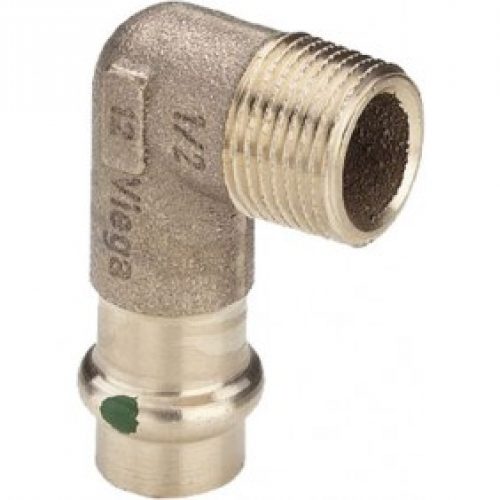 Coude bronze femelle à sertir mâle à visser