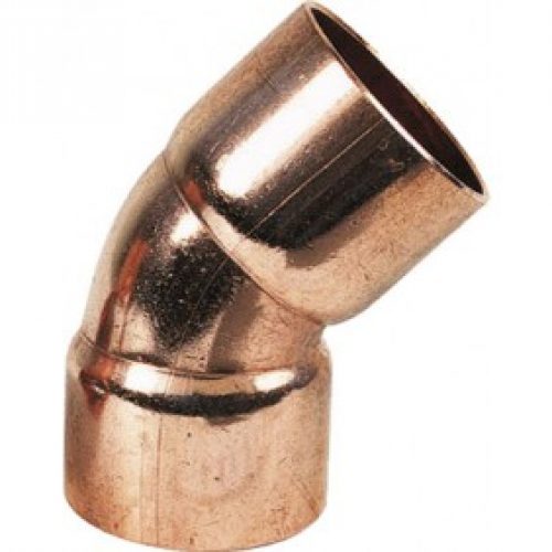 Coude cuivre 45° femelle / femelle à souder