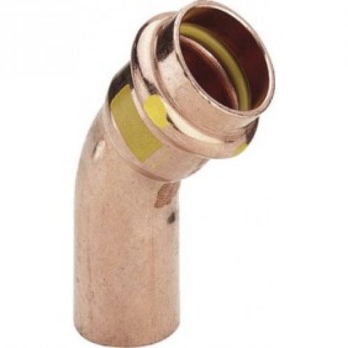 Coude cuivre 45° mâle / femelle à sertir spécial Gaz