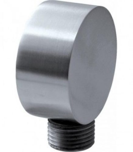 Coude de raccord mural inox-round