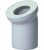 Coude de raccord WC DN100 22° blanc