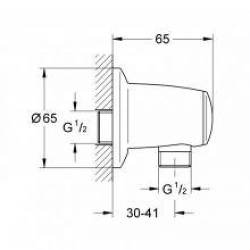 Coude de sortie de douche Grohe Movario