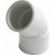 Coude FF 45° Ø50 PVC Nicoll -NF-  blanc – NICOLL