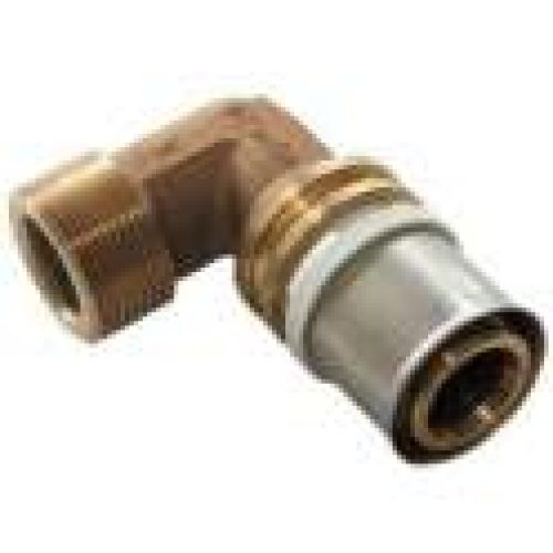 Coude laiton multicouche type radial mâle 15×21, 16mm