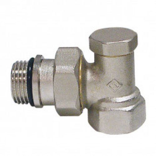 Coude laiton nickelé 3/8&Prime;(12/17) pour radiateur