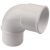 Coude MF 87° Ø50 PVC Nicoll -NF-  blanc – NICOLL