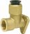 Coude mural en laiton 22 mm x 3/4&Prime;
