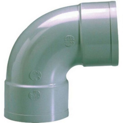 Coude PVC à 87°, FF Ø 100 -NF-