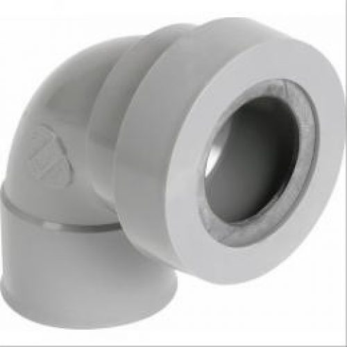 Coude PVC 87° joint lèvre F 40 Nicoll -NF- – NICOLL