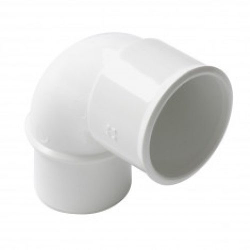 Coude PVC blanc 87°30 Mâle Femelle Ø32 ou Ø40 ou Ø50 Nicoll