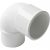 Coude PVC blanc 87°30 mâle / femelle