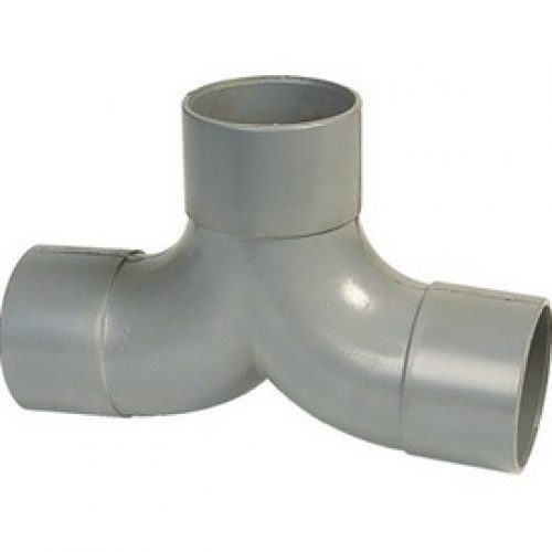 Coude PVC double à 87°, FFF Ø 32  Le lot de 10 – Girpi