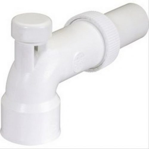 Coude PVC Nicoll -NF-  90° avec anti-vide et dispositif anti-bruit