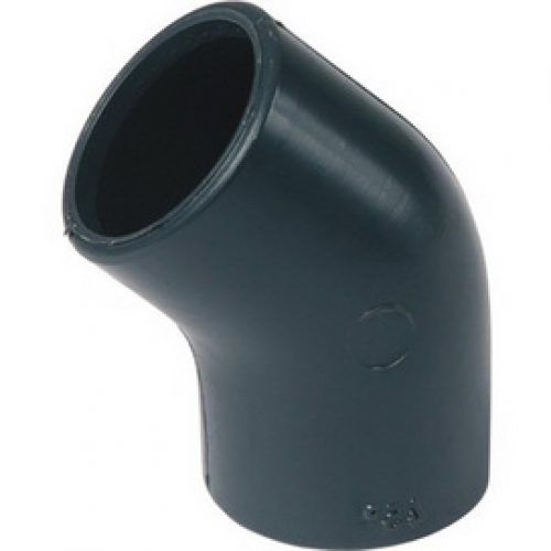 Coude PVC pression à 45°  Ø 63 Le lot de 10