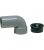 Coude siphon HT avec manchette caoutchouc DN 40