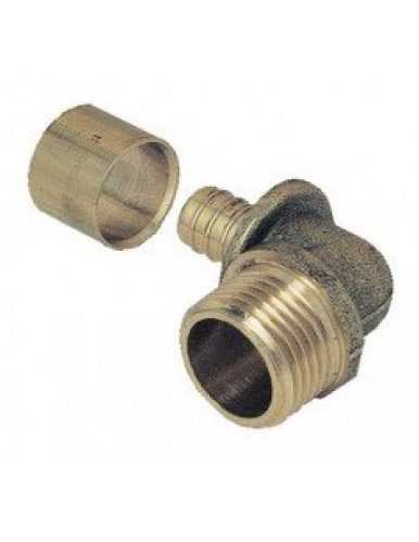 Coude sortie mâle fixe