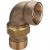 Coude union bronze mâle / femelle joint plat