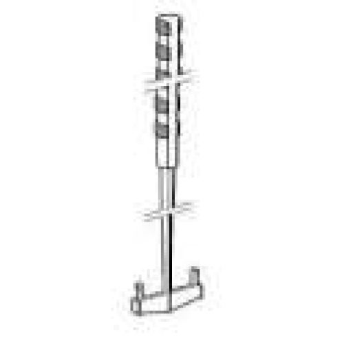 Coulisse filetée 45cm